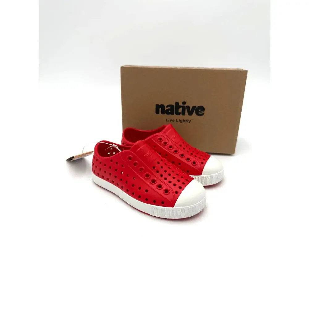 New! Native Jefferson Child Shoes - Torch Red - c8 (toddler 8)